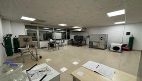 A section from the laboratory