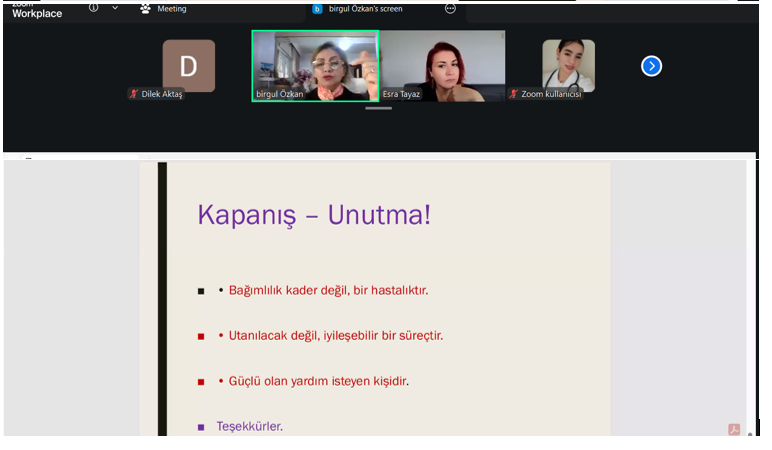 Training Course on Combating Addiction closing picture