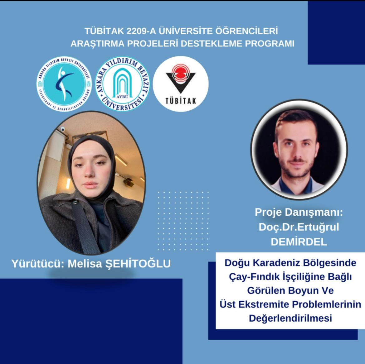 Desteklenen TÜBİTAK 2209-A Projesinin Afişi