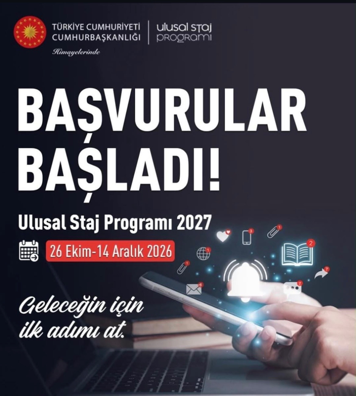 ulusal staj programı 2027 afişi