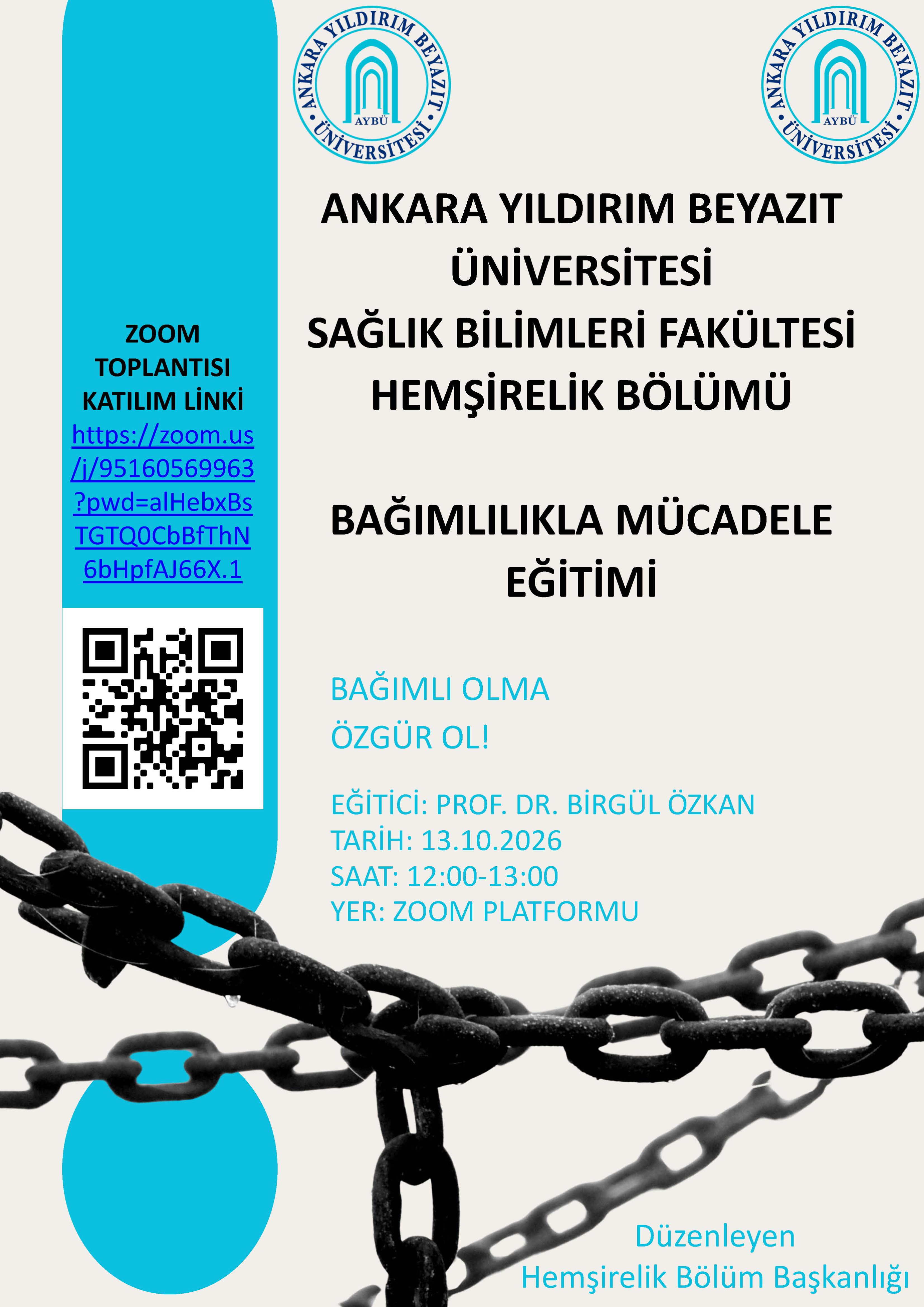 Bağımlılıklarla mücadele ve önleme stratejileri afiş