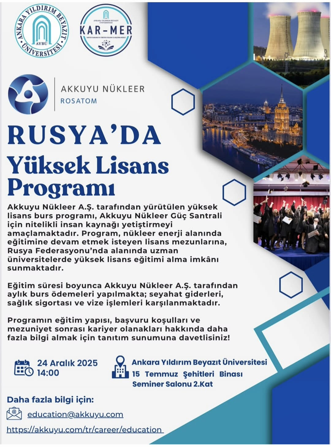 Rusya'da Yüksek Lisans Programı Afiş