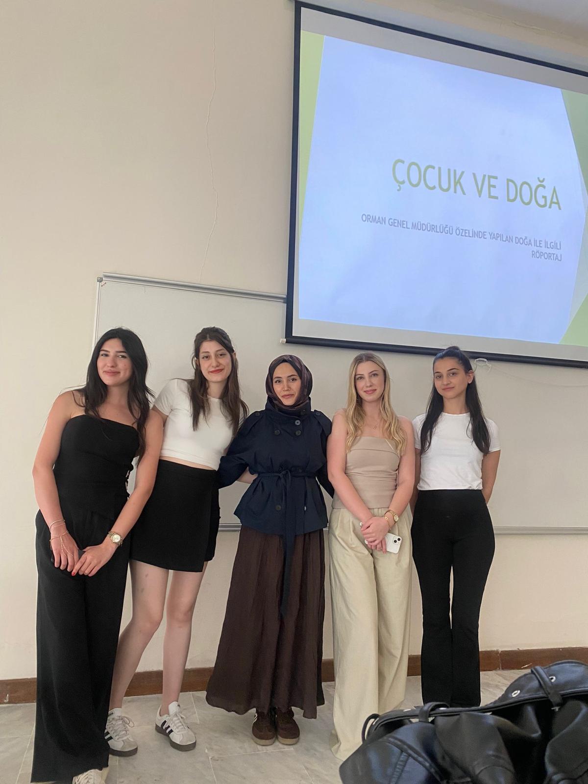 Çocuk ve Doğa Dersi kapsamında gerçekleştirilen sunumlar