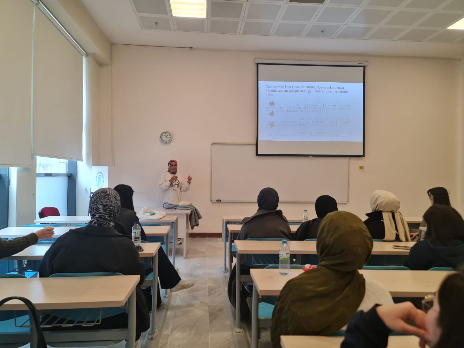 ÜÜniversitemizdeki geri dönüşüm ve sürdürülebilirlik çalışmaları ile ilgili bir sunum
