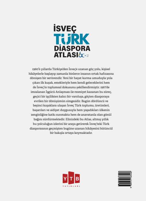 İsveç Türk Diaspora Atlası arka kapağı