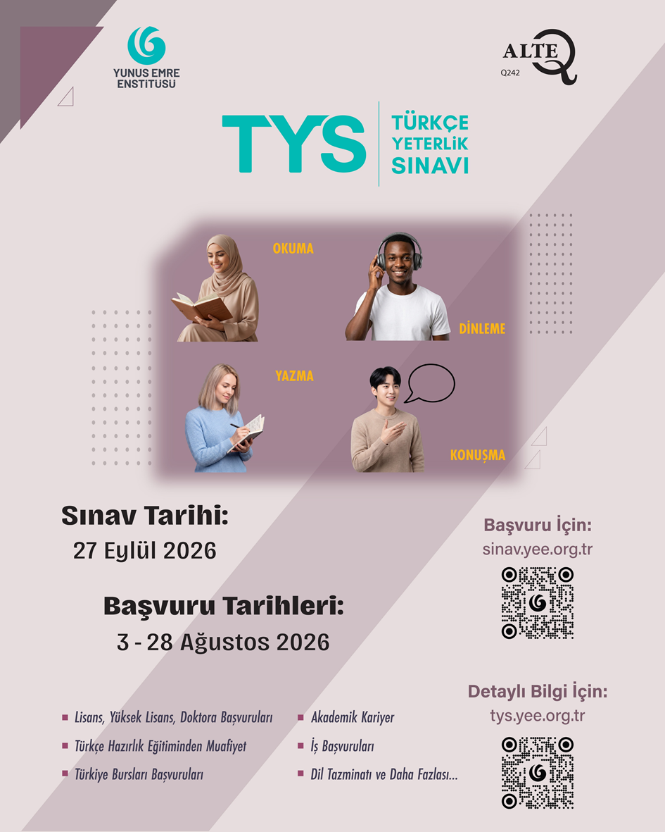 Yunus Emre Enstitüsü Türkçe Yeterlilik Sınavı