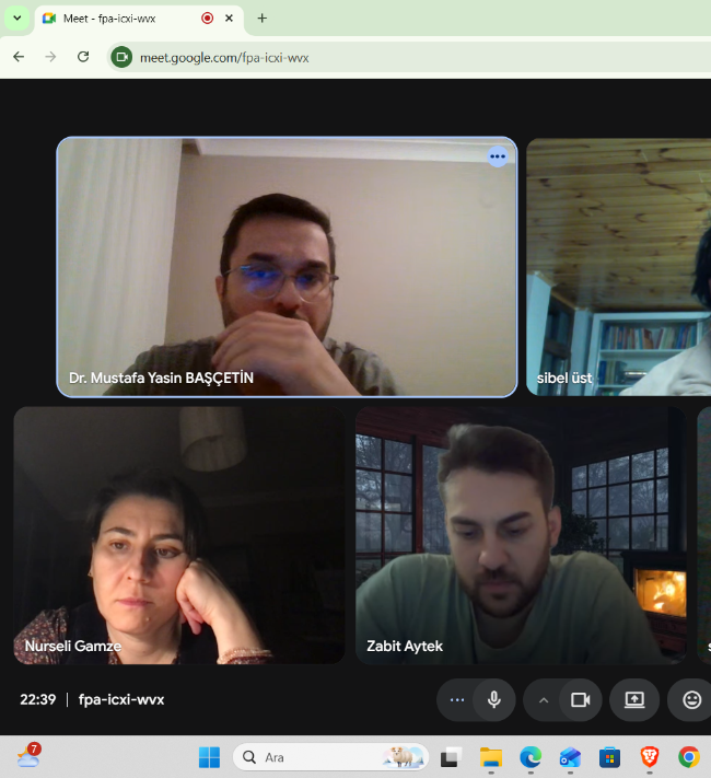 23 Ocak Tarihli Akreditasyon Toplantısından Bir Görsel (A Visual from the January 23rd Accreditation Meeting)