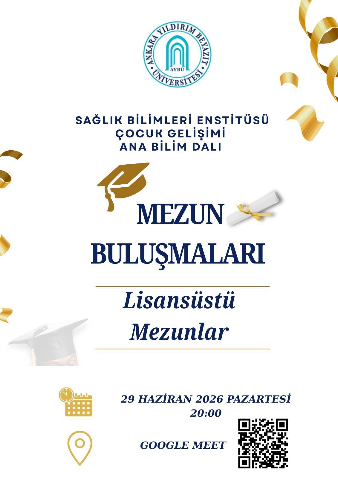 Lisansüstü Mezun Buluşması Afişi