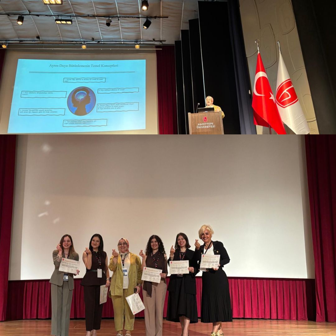 Görsellerde, XI. Uluslararası Katılımlı Odyoloji Öğrenci Kongresi’ne katılan AYBÜ Odyoloji Bölümü öğretim üyeleri ve öğrencileri yer almaktadır.