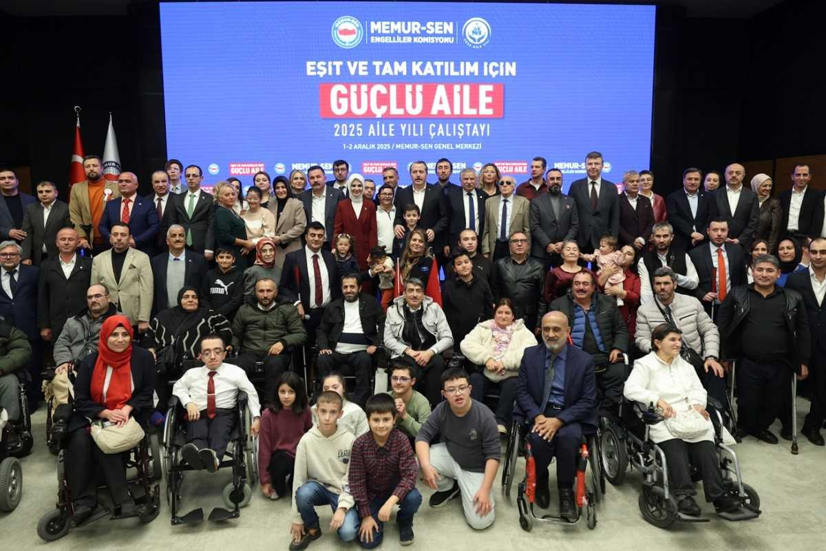 1-2 Aralık 2025 tarihinde Memur-Sen Engelliler Komisyonu tarafından düzenlenen “Eşit ve Tam Katılım İçin Güçlü Aile Çalıştayı