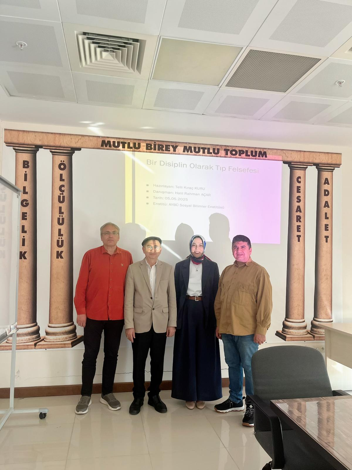 Ankara Yıldırım Beyazıt Üniversitesi Felsefe Bölümü mezunu bir öğrencinin akademik başarısını veya kazandığı bir sınavı kutlamak amacıyla yayımlanan resmi tebrik mesajına dair görsel.