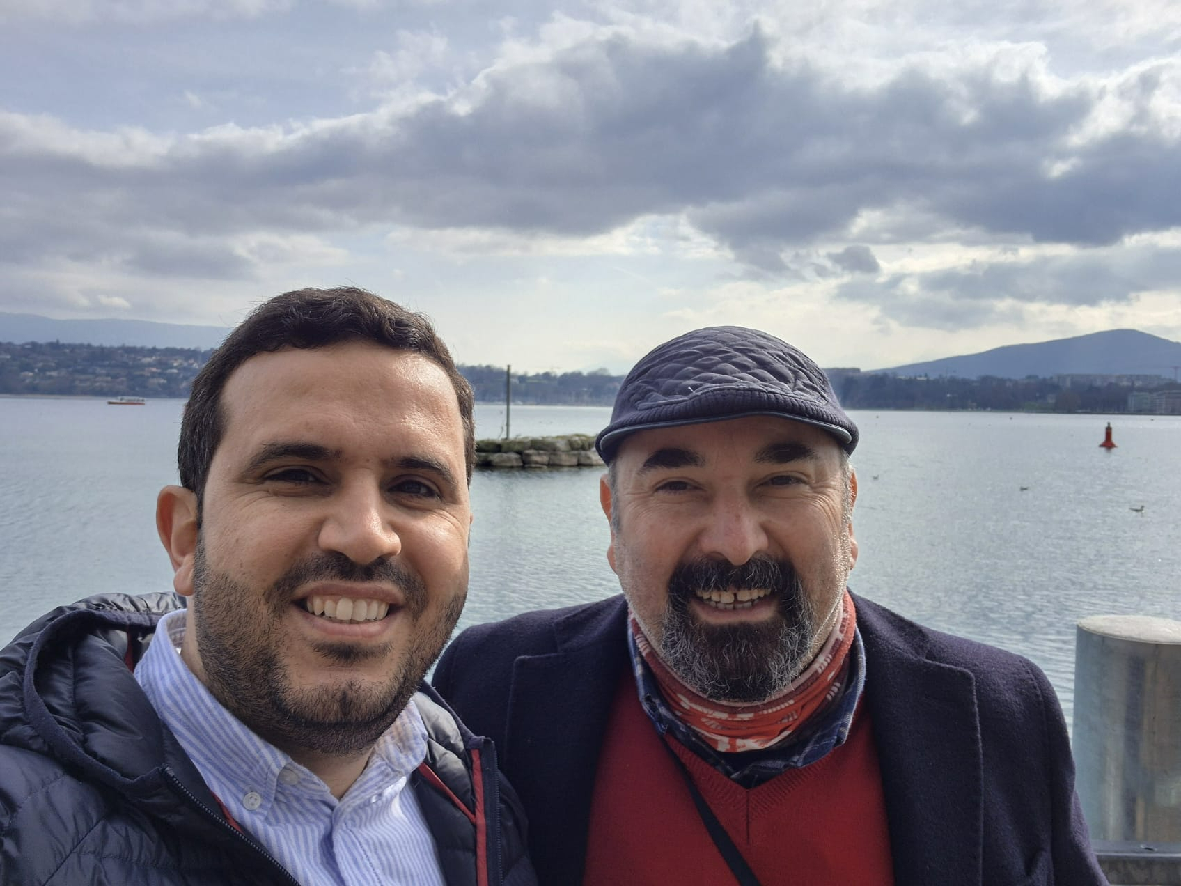 Bölüm Başkanı Prof Dr. Giray Sadık ile Bölüm mezunlarından Dr. Bilal Salaymeh