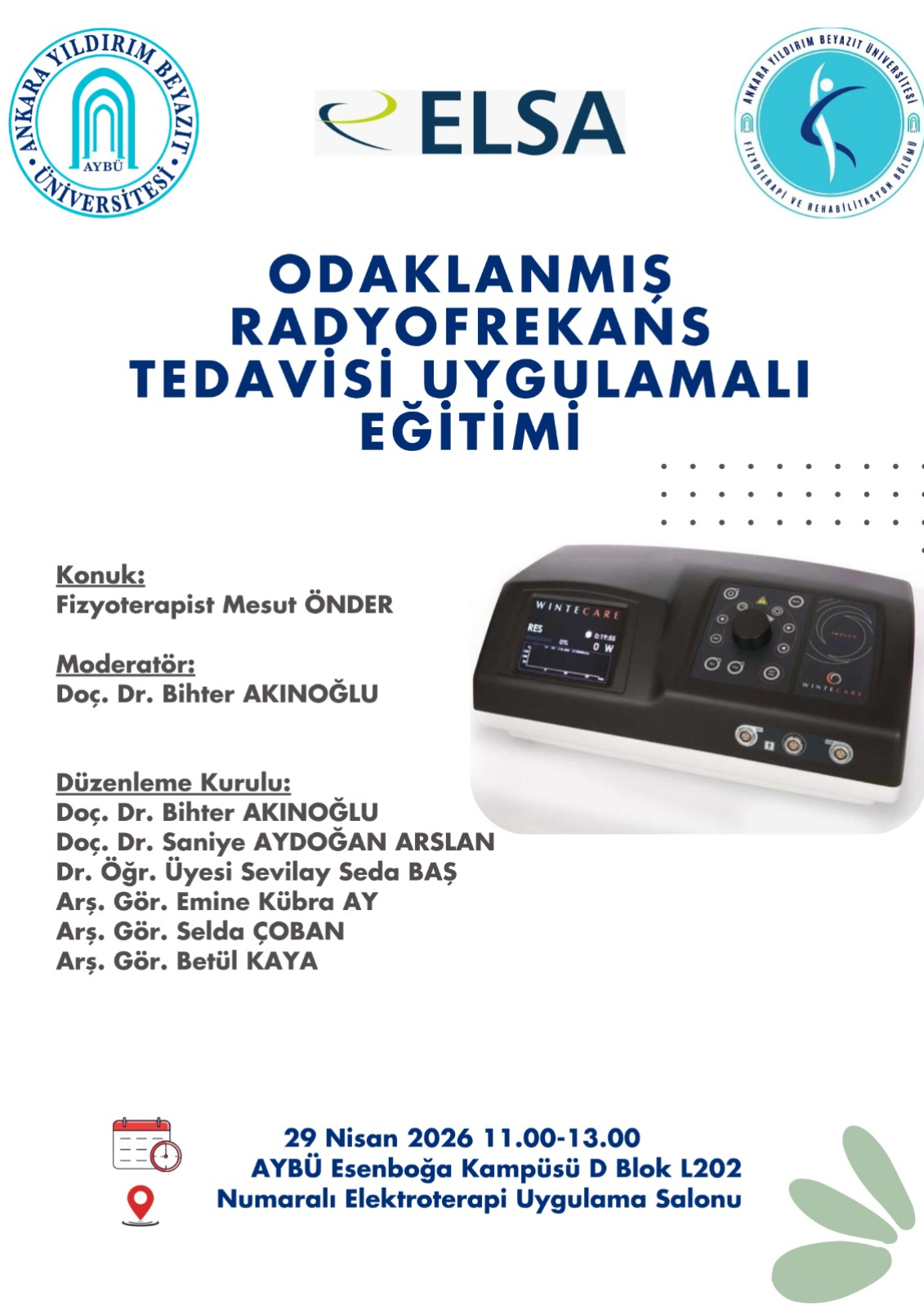 Applied Training Event on ‘Focused Radiofrequency Therapy’ Poster