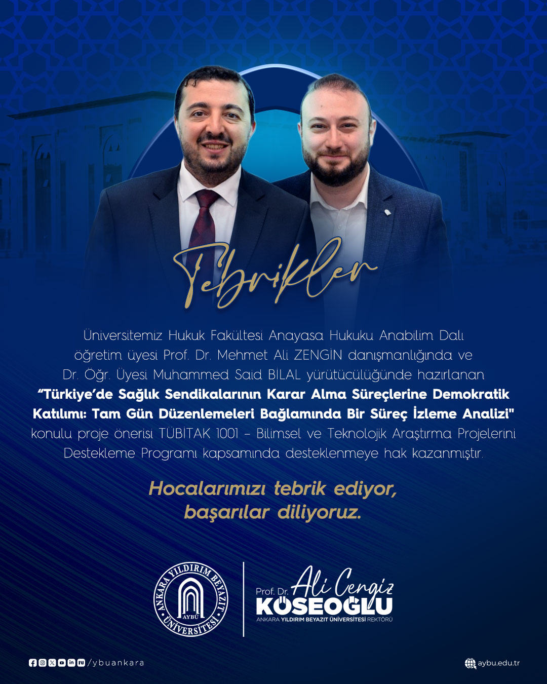 2026 TÜBİTAK 1001 PROJE BAŞVURU KABULÜ