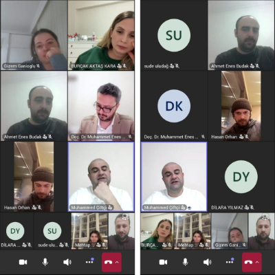 çevrimiçi toplantı ekran görüntüsü