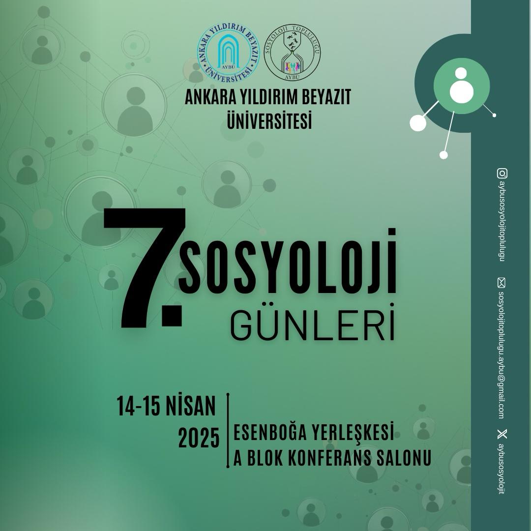 7.Sosyoloji Günlerine ilişkin duyuru görseli
