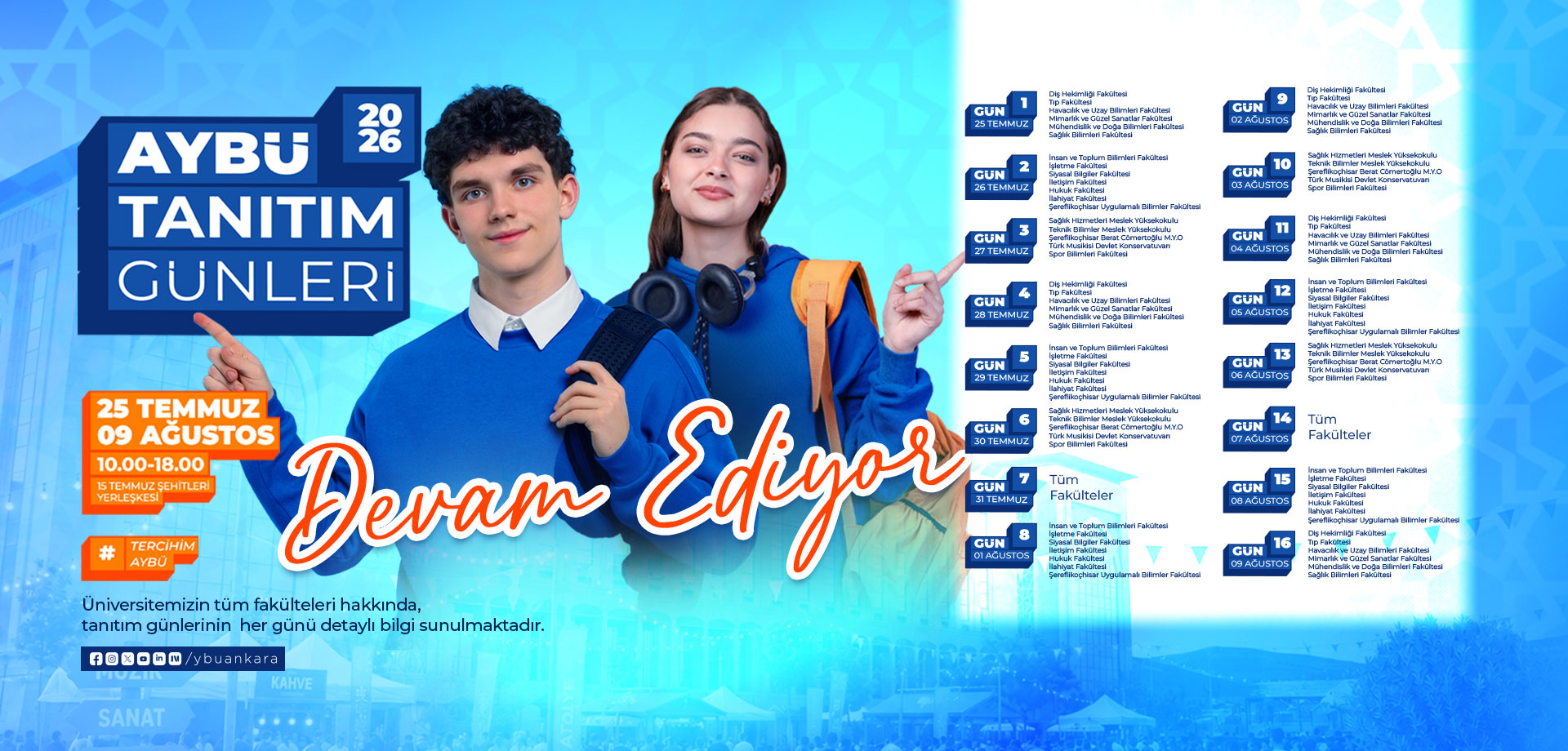 AYBÜ Tanıtım Günleri Slider