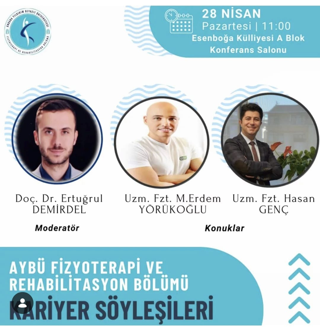 Fizyoterapi ve Rehabilitasyon Bölümü Kariyer Söyleşileri Afiş