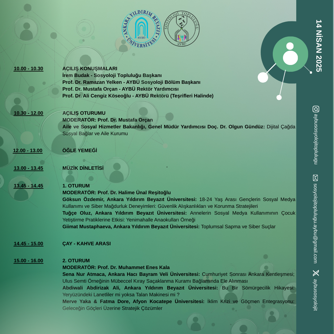 7.Sosyoloji Günlerine ilişkin duyuru görseli
