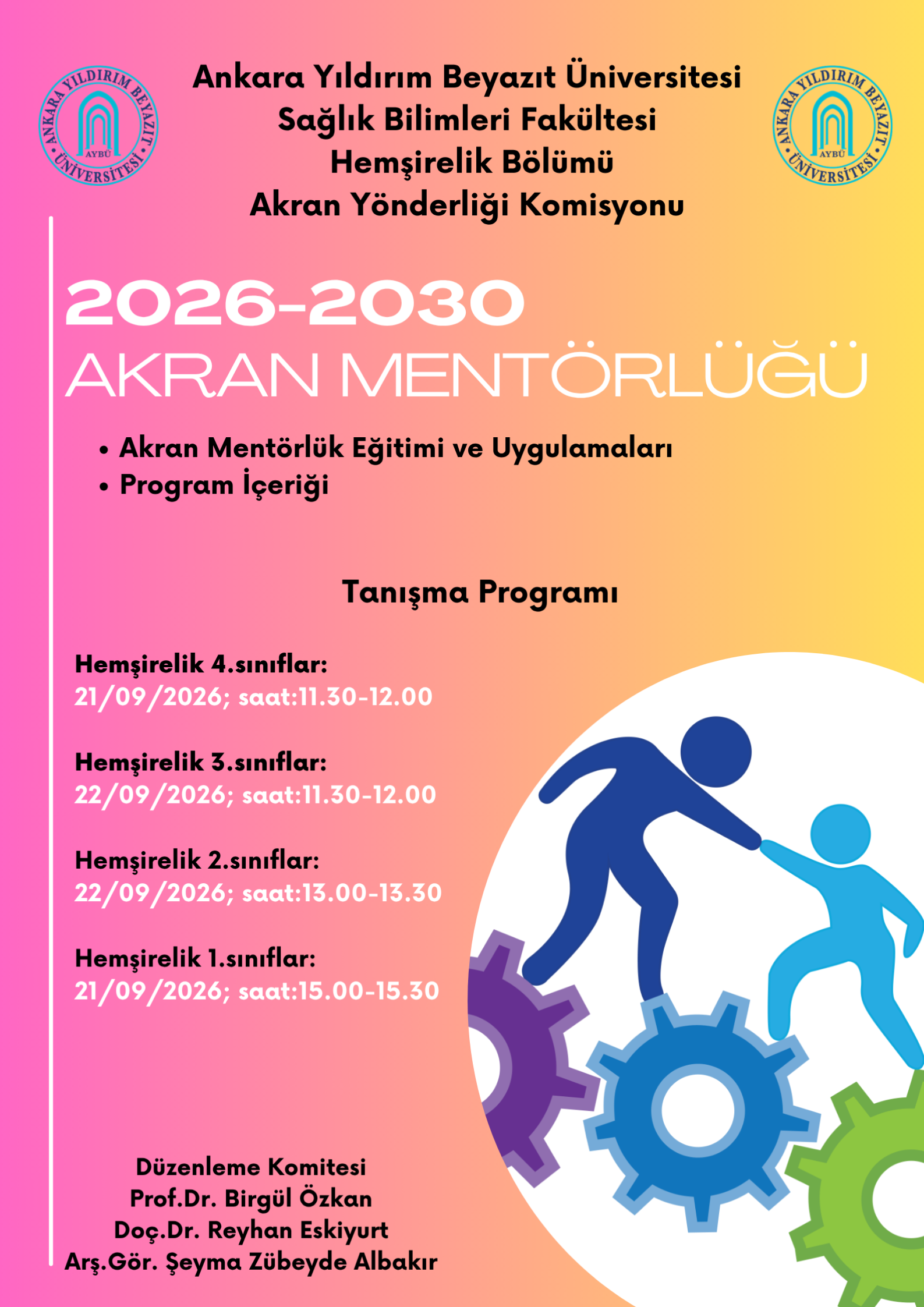 2026-2030 Akran Mentörlüğü Tanışma Programı (3. sınıflar) afişi