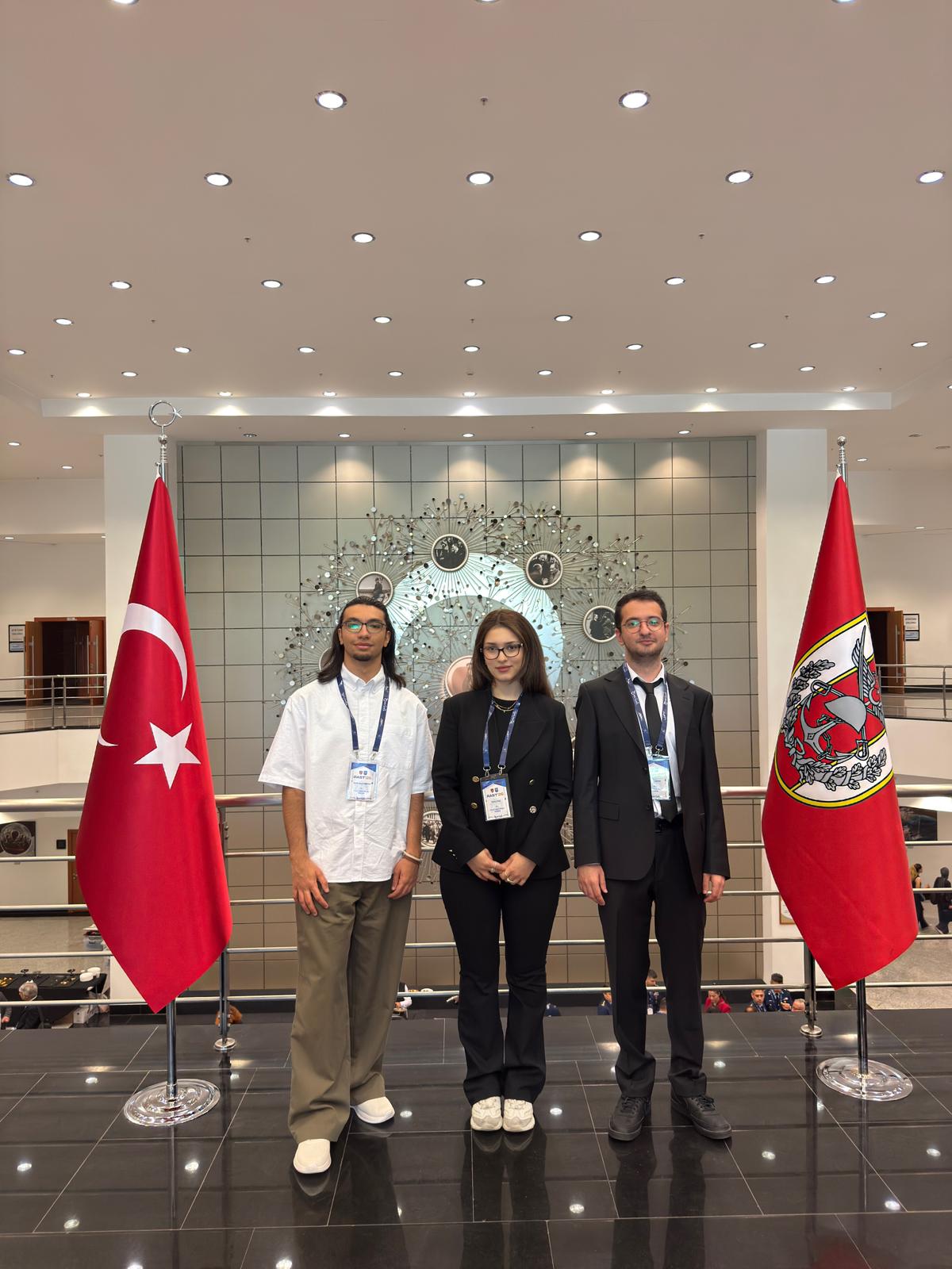 Bekir Berk YILDIRIM, Yaren DİNÇ, Mert ÖZDEMİR, and Abdulmajeed ALREMALI represented the Ankara Yıldırım Beyazıt University Software Engineering Department with their accepted study at the RAST 2026 Conference.