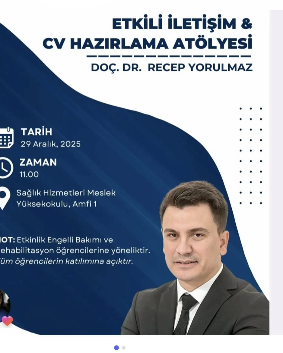 Etkili İletişim- Cv Hazırlama Afiş