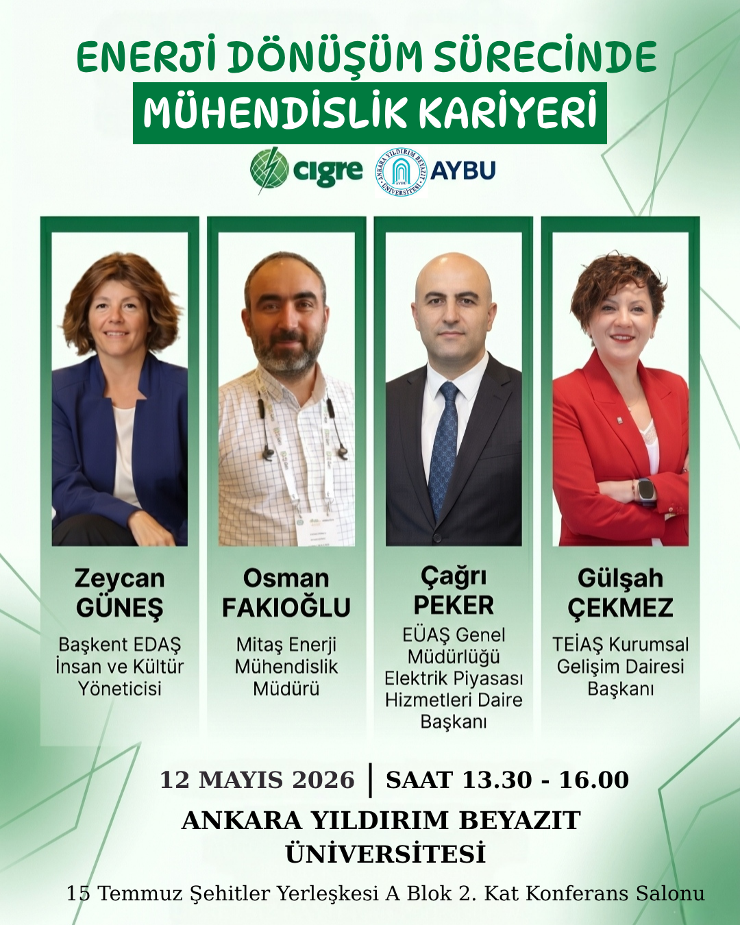 Enerji Dönüşüm Sürecinde Mühendislik Kariyeri Etkinliği