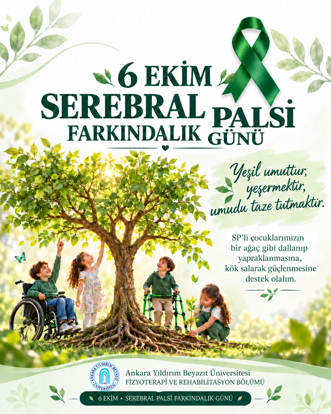 serebral palsi farkındalık günü posteri 