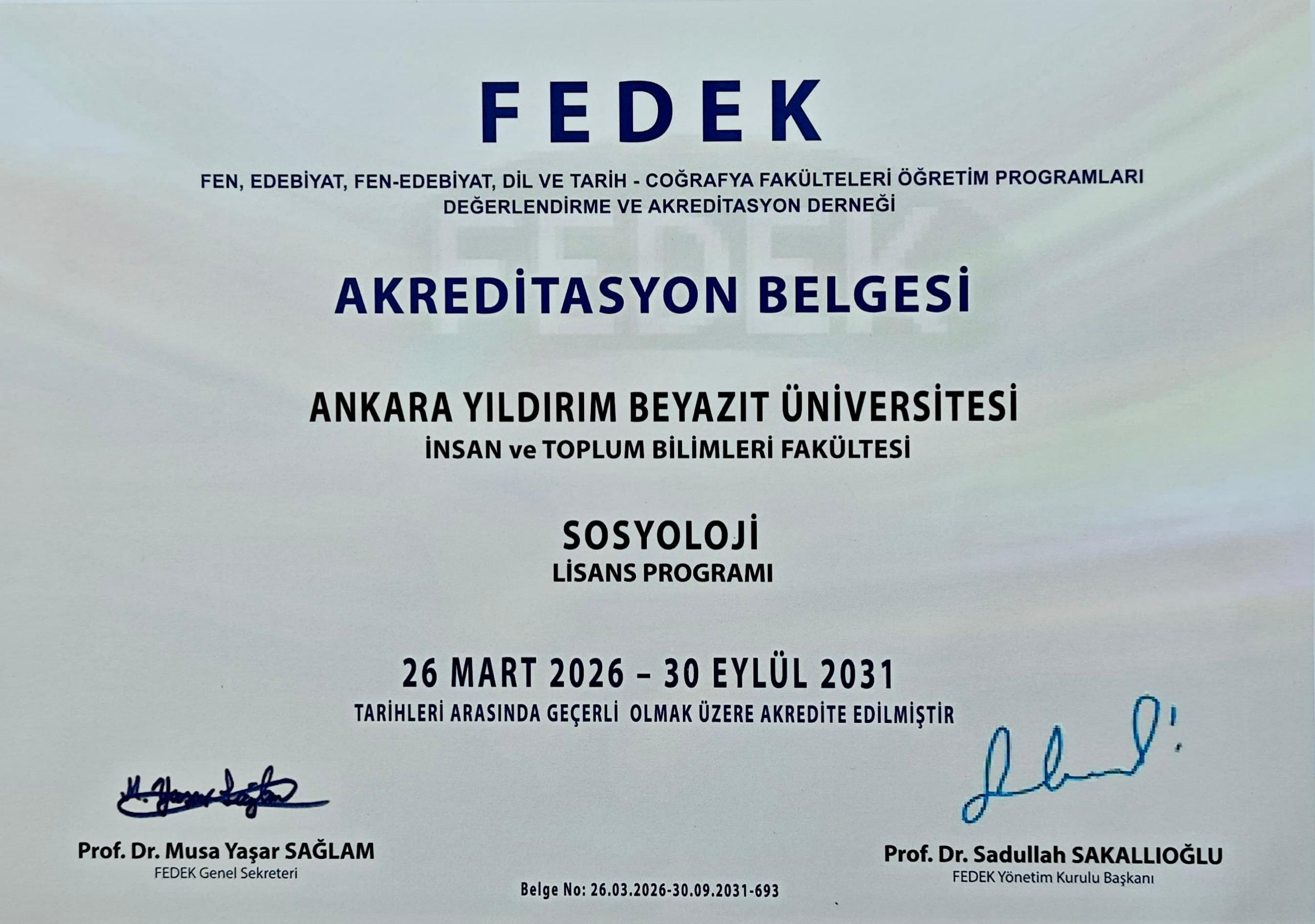 akreditasyon belgesinin tamamı