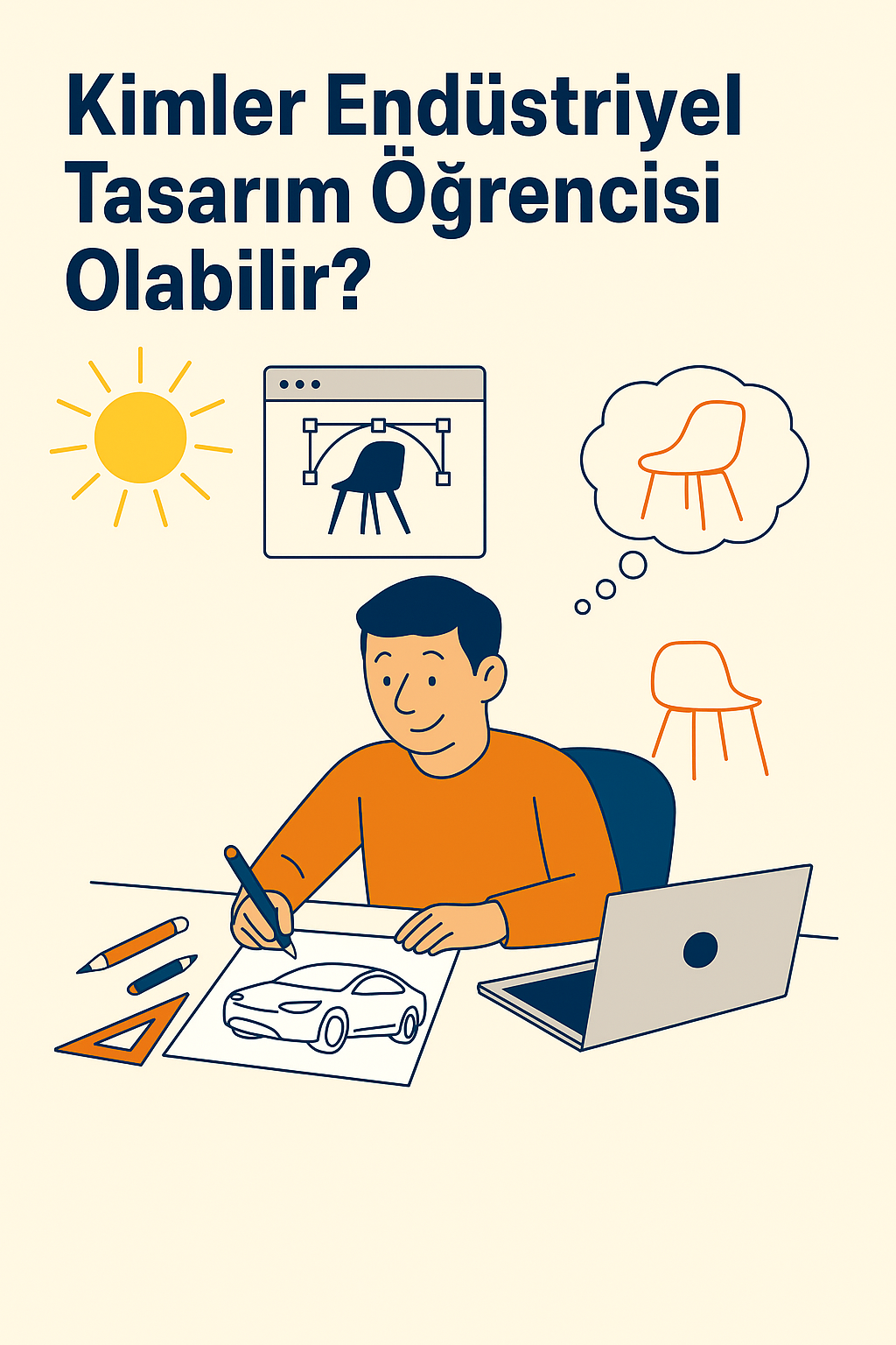 Endüstriyel Tasarım Öğrencisi Görseli