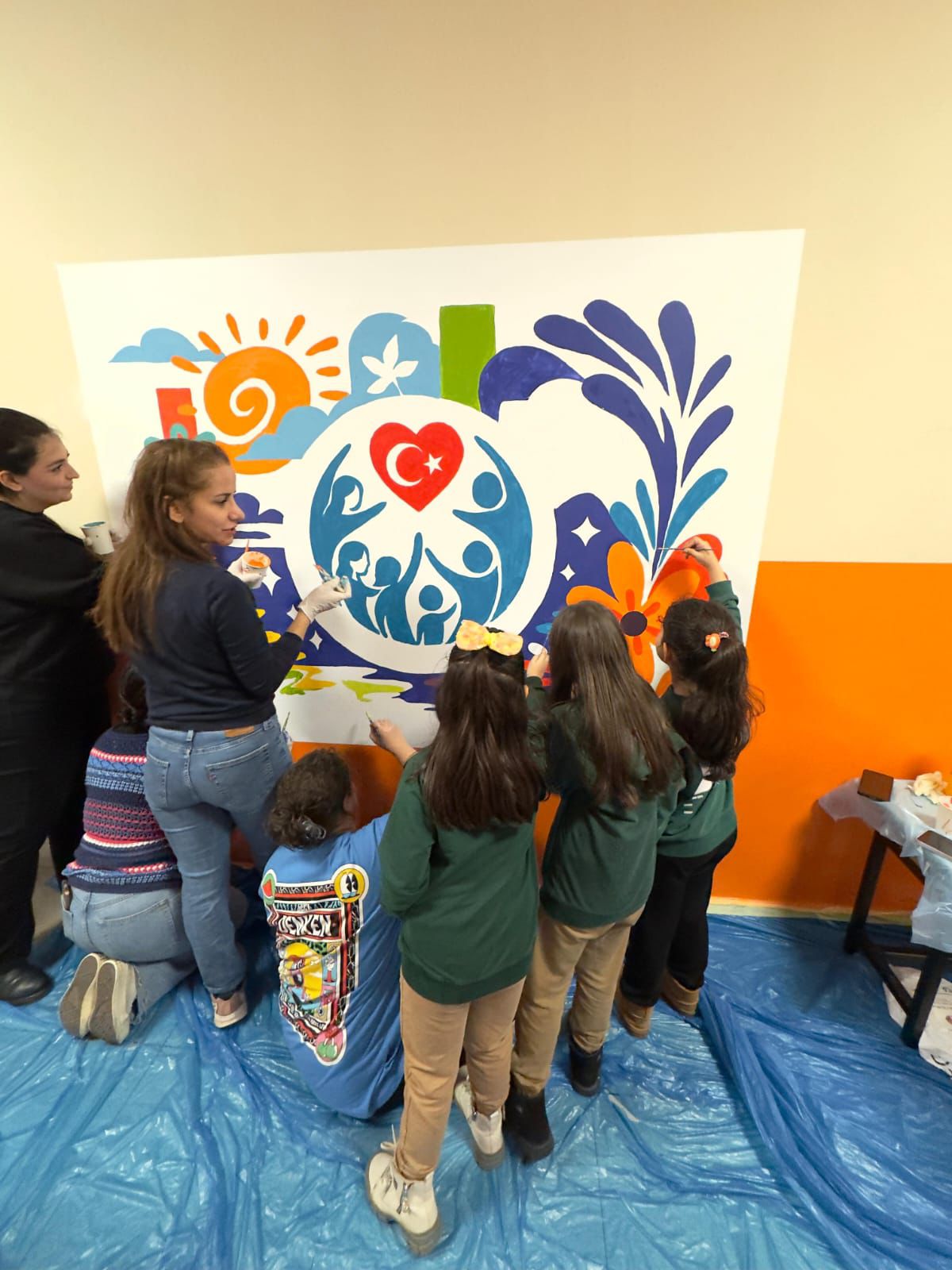 Pursaklar Faik Hızıroğlu İlkokulu’nda Renklendirme Çalışması