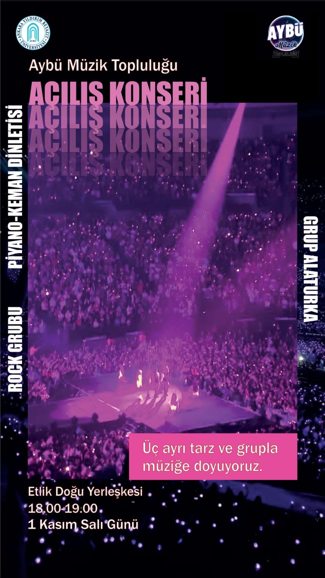 🎶Konserimize sayılı günler kaldı, Sizleri de aramızda görmekten memnuniyet duyarız🎼🎼