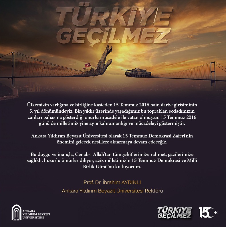 Rector’s Message for July 15th Democracy and National Unity Day