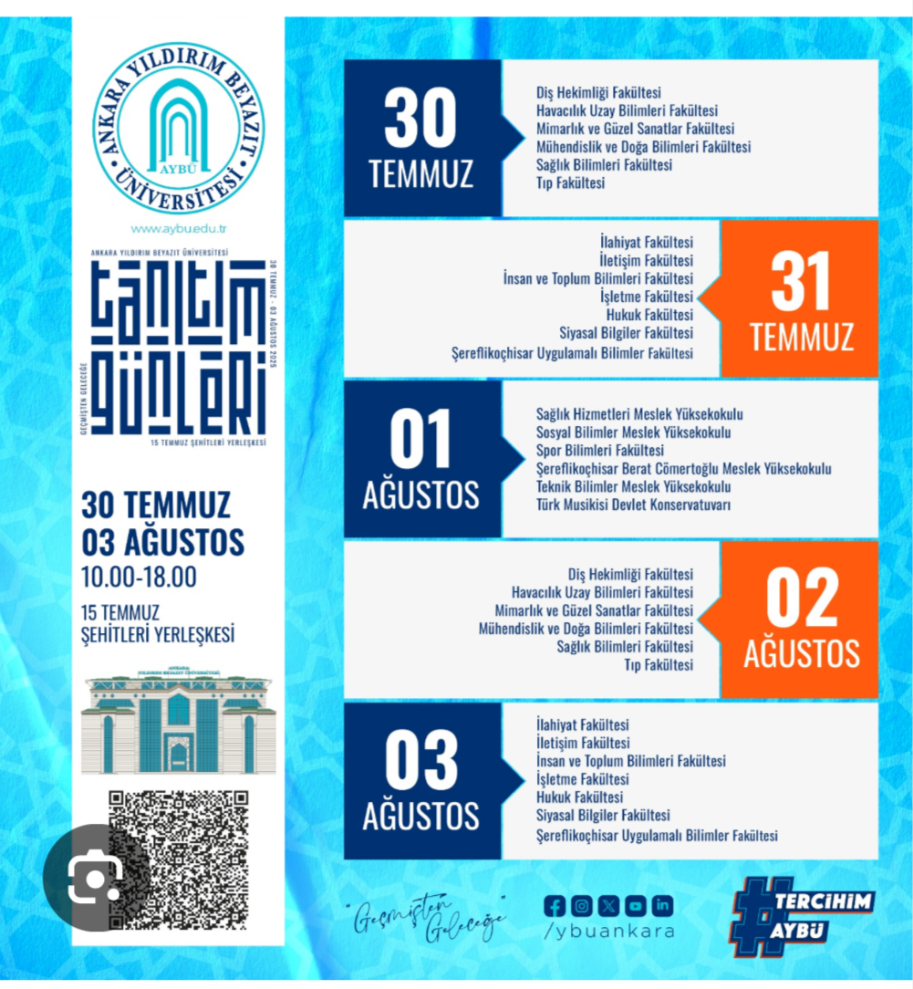 AYBÜ Tanıtım ve Tercih Günleri Başlıyor!