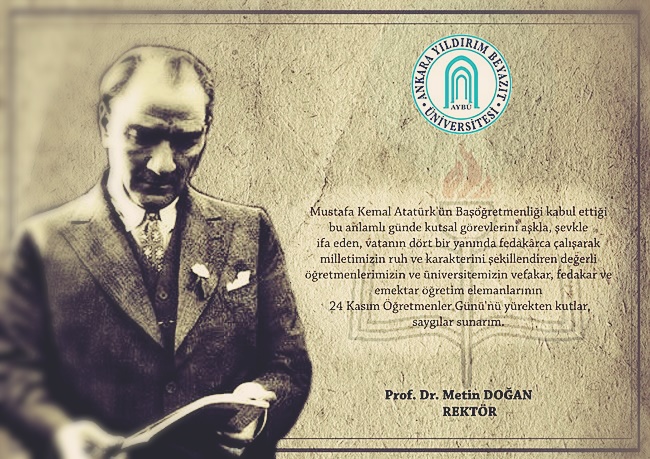 Sn. Rektörümüzün Öğretmenler Günü Kutlama Mesajı