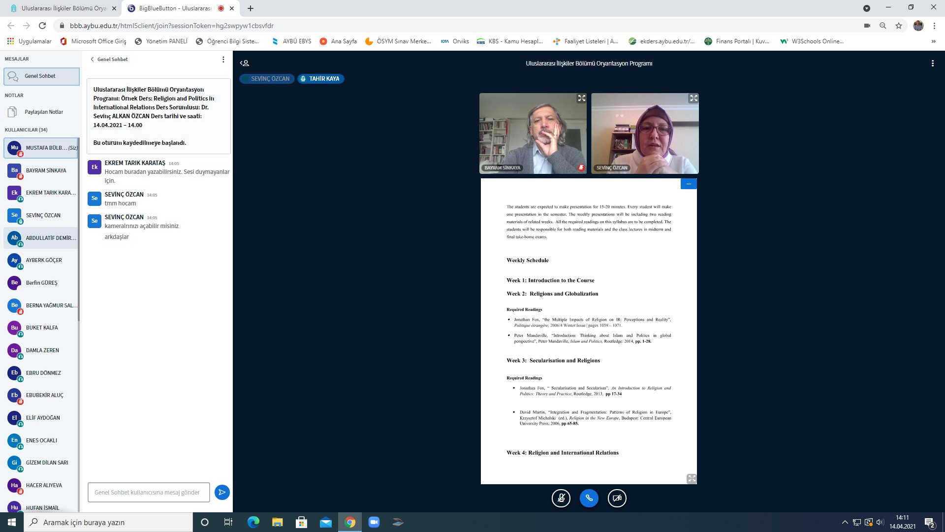 Uluslararası İlişkiler Bölümü Oryantasyon Programımız Gerçekleşmiştir.