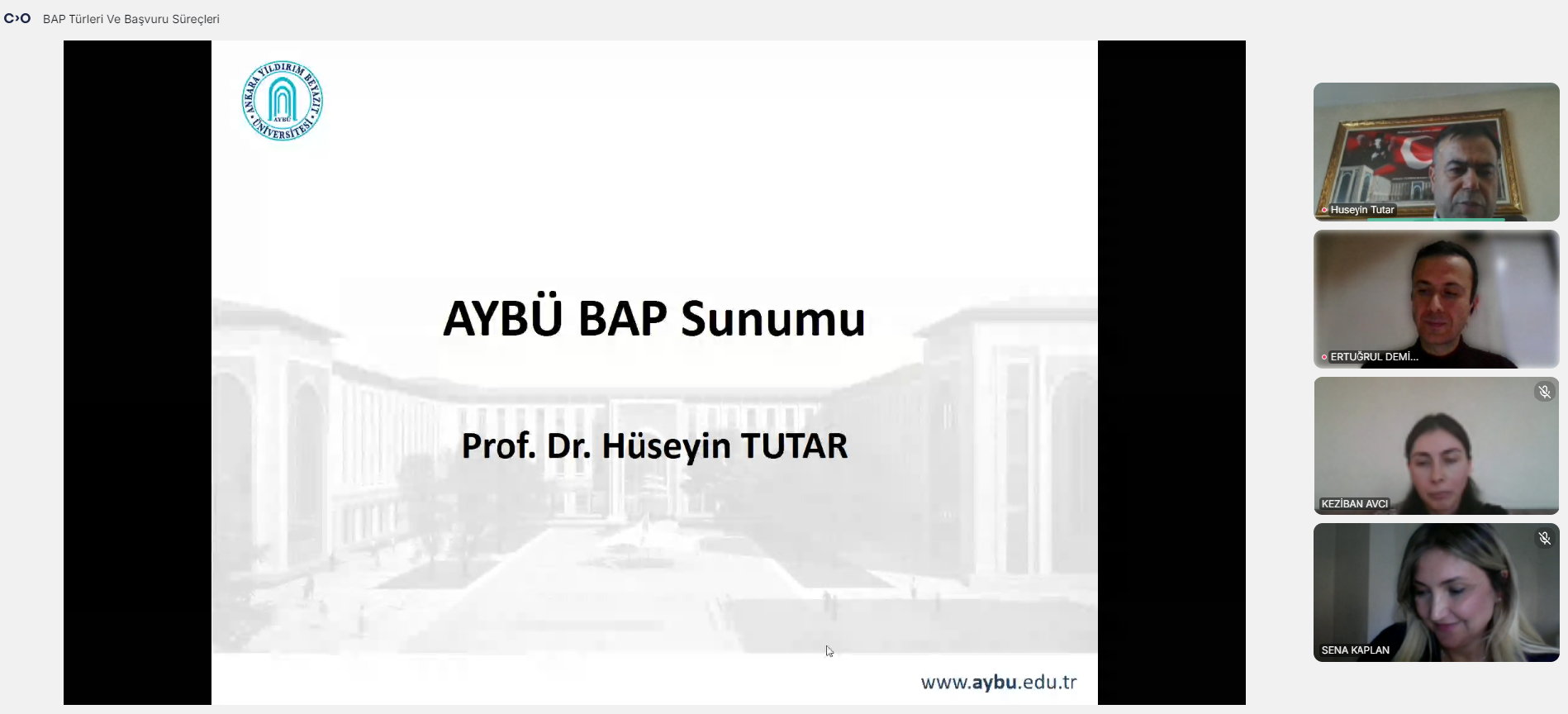 Fakültemiz öğretim elemanlarına yönelik "Bilimsel Araştırma Proje Türleri ve Başvuru Süreçleri" konulu çevrim içi eğitim gerçekleştirilmiştir.
