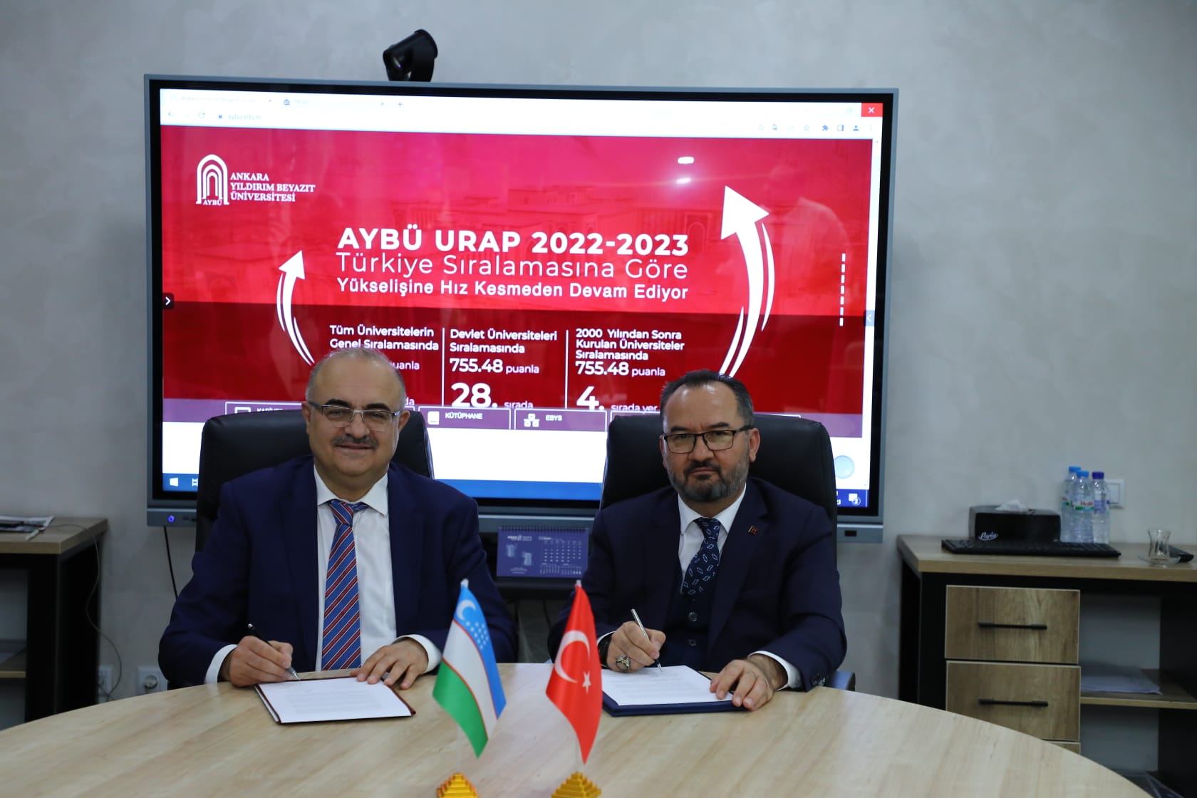 AYBÜ ve Taşkent Mimarlık ve İnşaat Üniversitesi arasında protokol imzalandı.