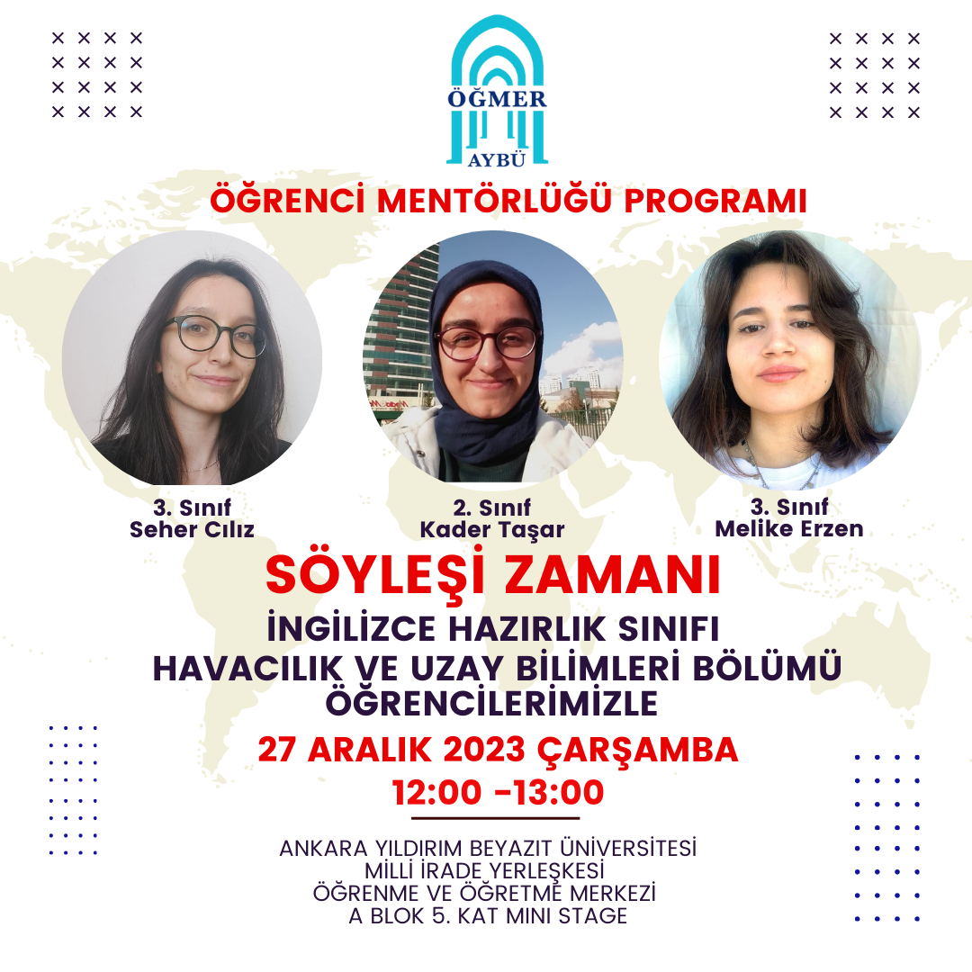 Havacılık ve Uzay Bilimleri Bölümü Öğrencilerimizle Söyleşi Zamanı