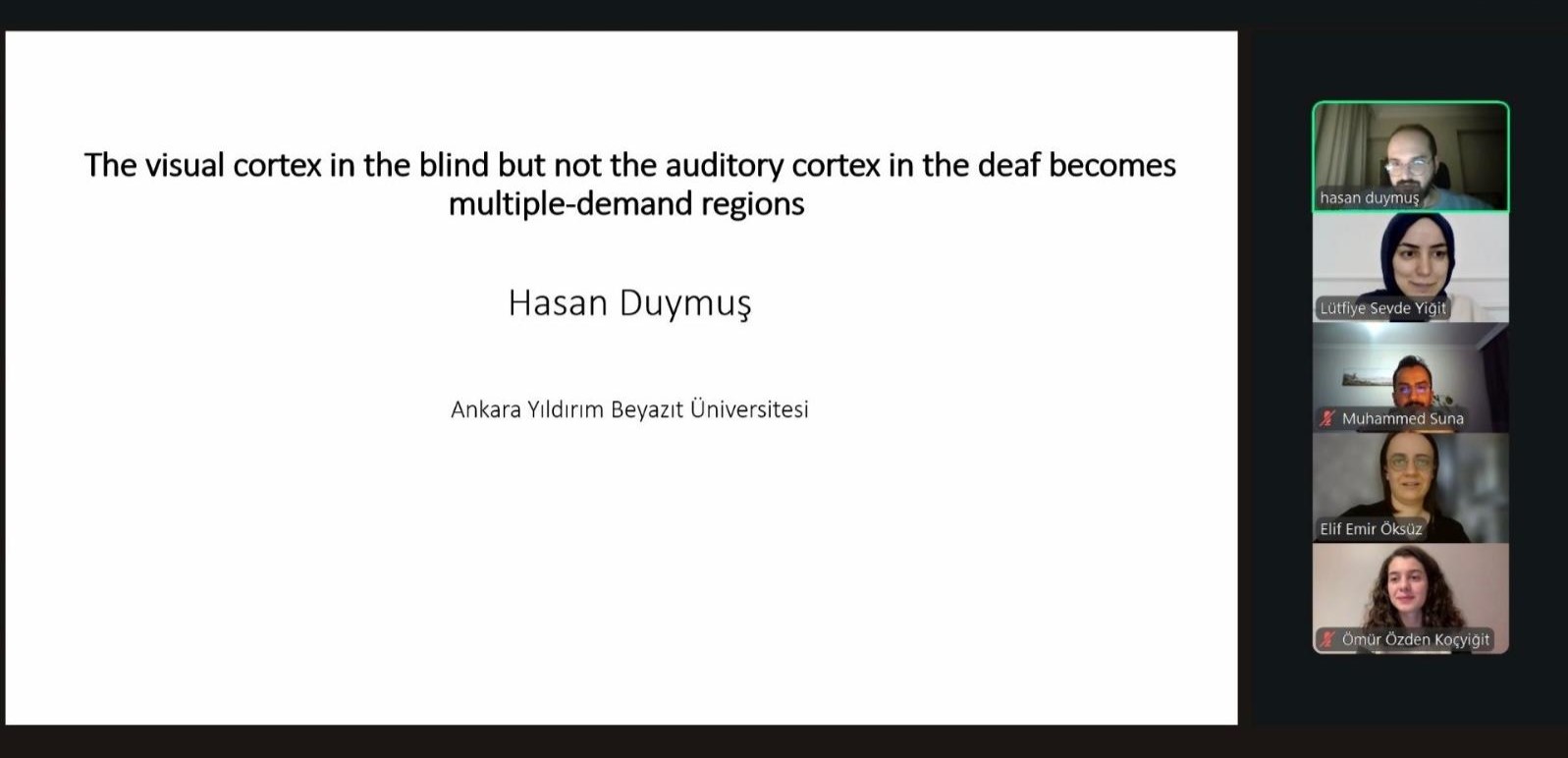 AYBU Thursday Talks: Res. Assist. Hasan DUYMUŞ