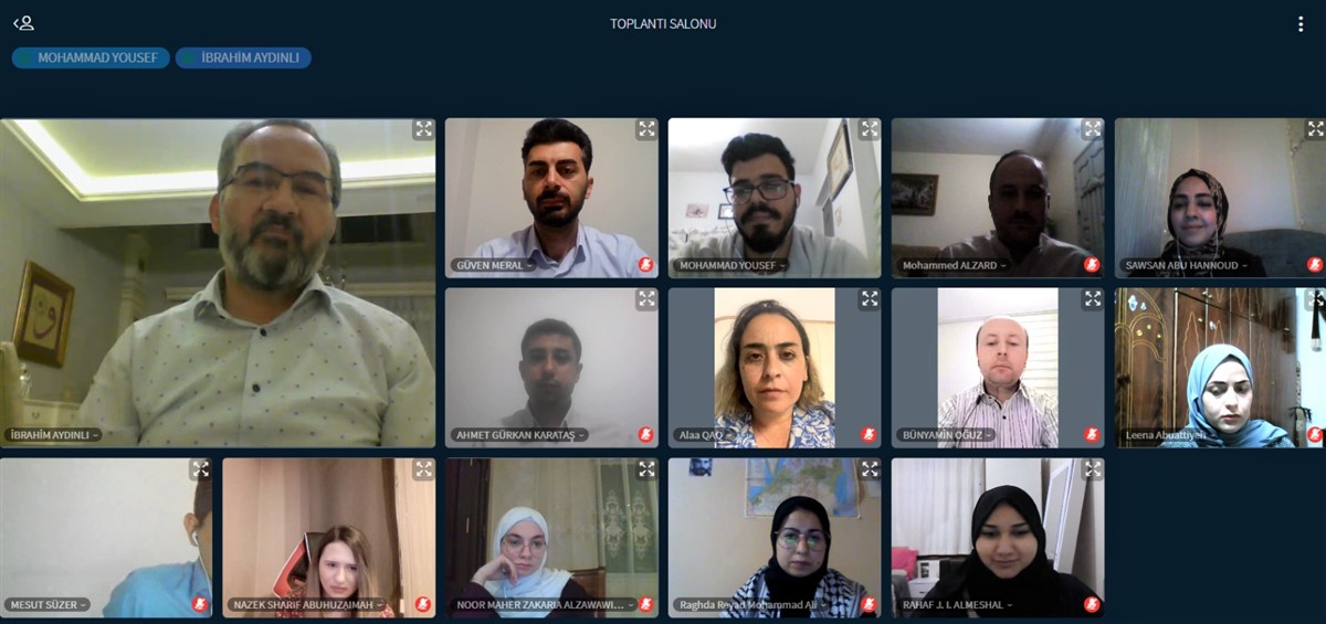 Rector Prof. Dr. İbrahim Aydınlı Wished Happy Bairam to Palestinian Students of AYBU