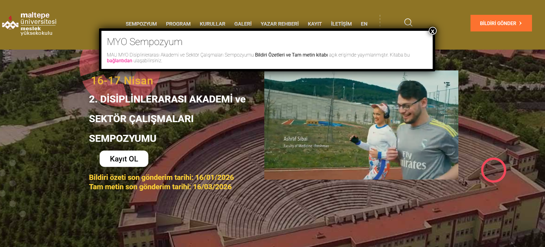 Maltepe Üniversitesi Meslek  tarafından “II. Disiplinlerarası Akademi ve Sektör Çalışmaları Sempozyumu”