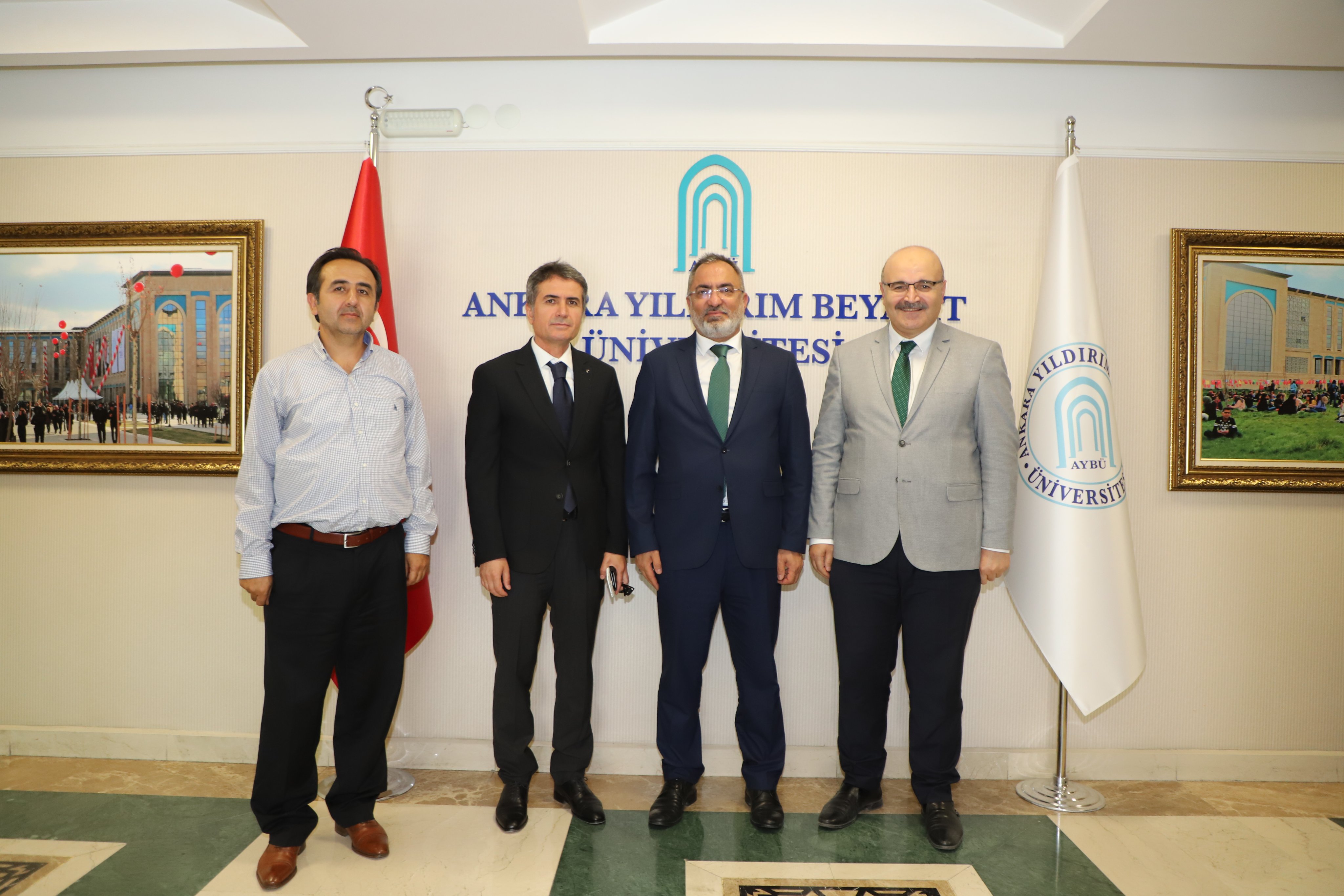 Adalet Teftiş Kurulu Başkanı Cihan YILDIZ ve Yargıtay Üyesi Mikail ÖZDEMİR'den Rektörümüze Ziyaret