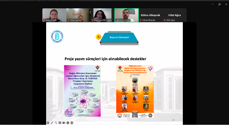 Lisansüstü Koordinatörlerimiz Doç. Dr. Nilay KAYHAN ve Dr. Öğr. Üyesi Elife BARMAK moderatörlüğünde düzenlenen webinar serisinin ilki gerçekleştirildi.