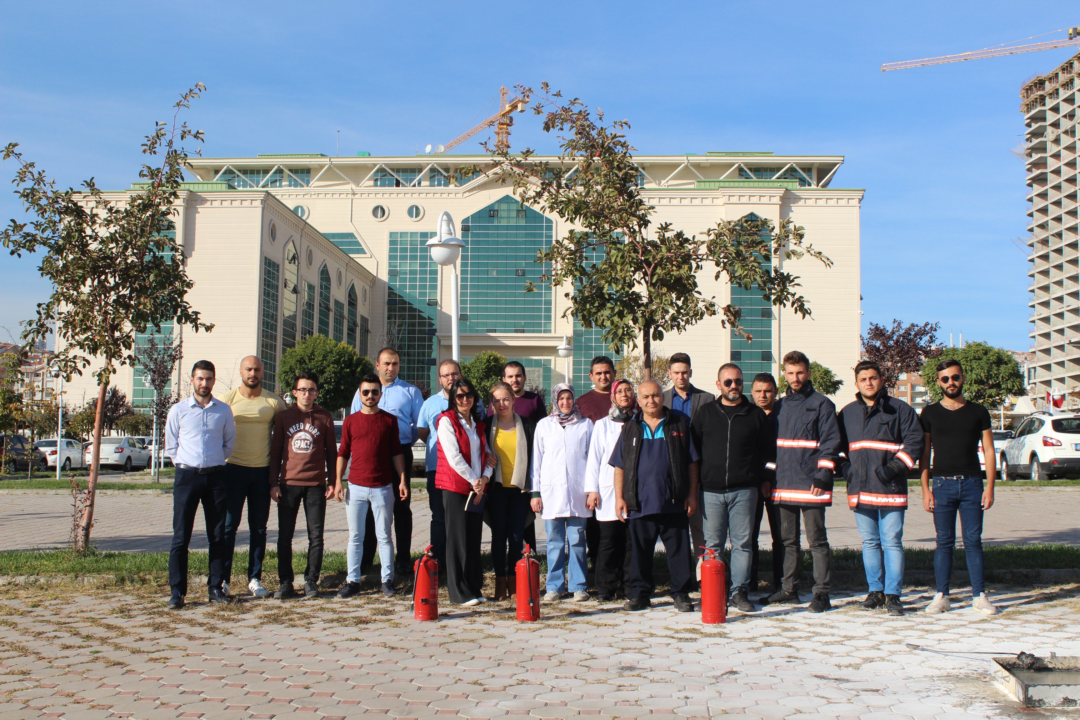 15 Temmuz Şehitleri Yerleşkesi'nde Yangın Tatbikatı Yapıldı
