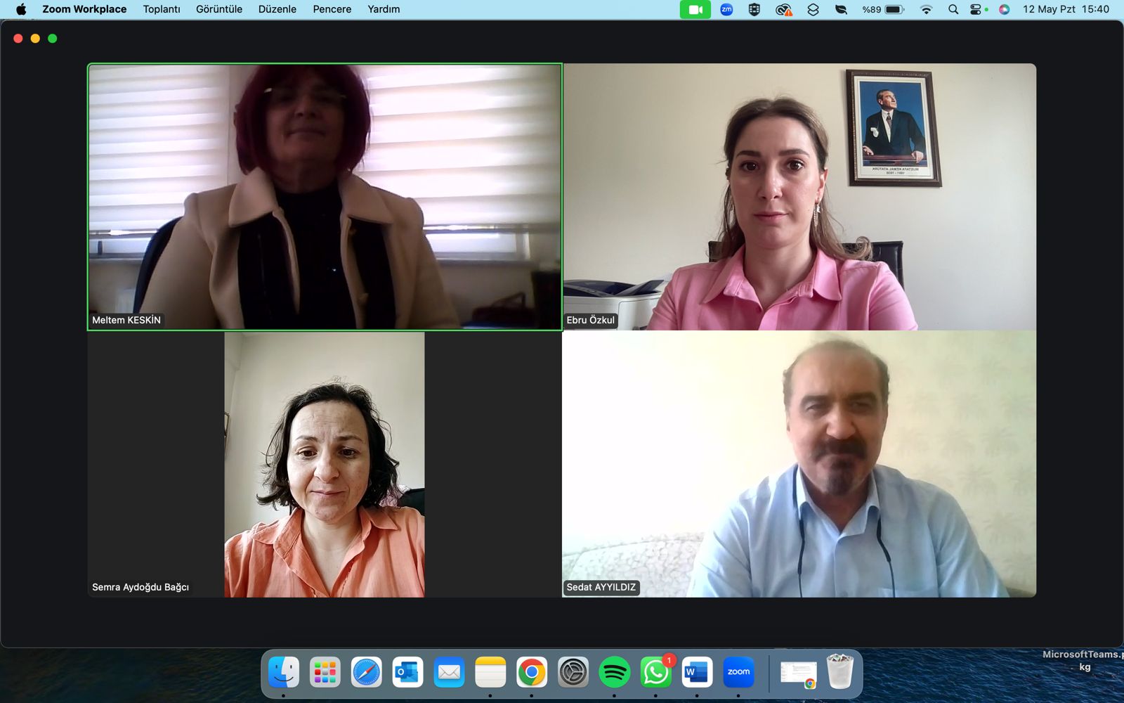 Uluslararası Ticaret ve Lojistik Bölümü Kurulu Toplantısı Online Gerçekleştirildi.