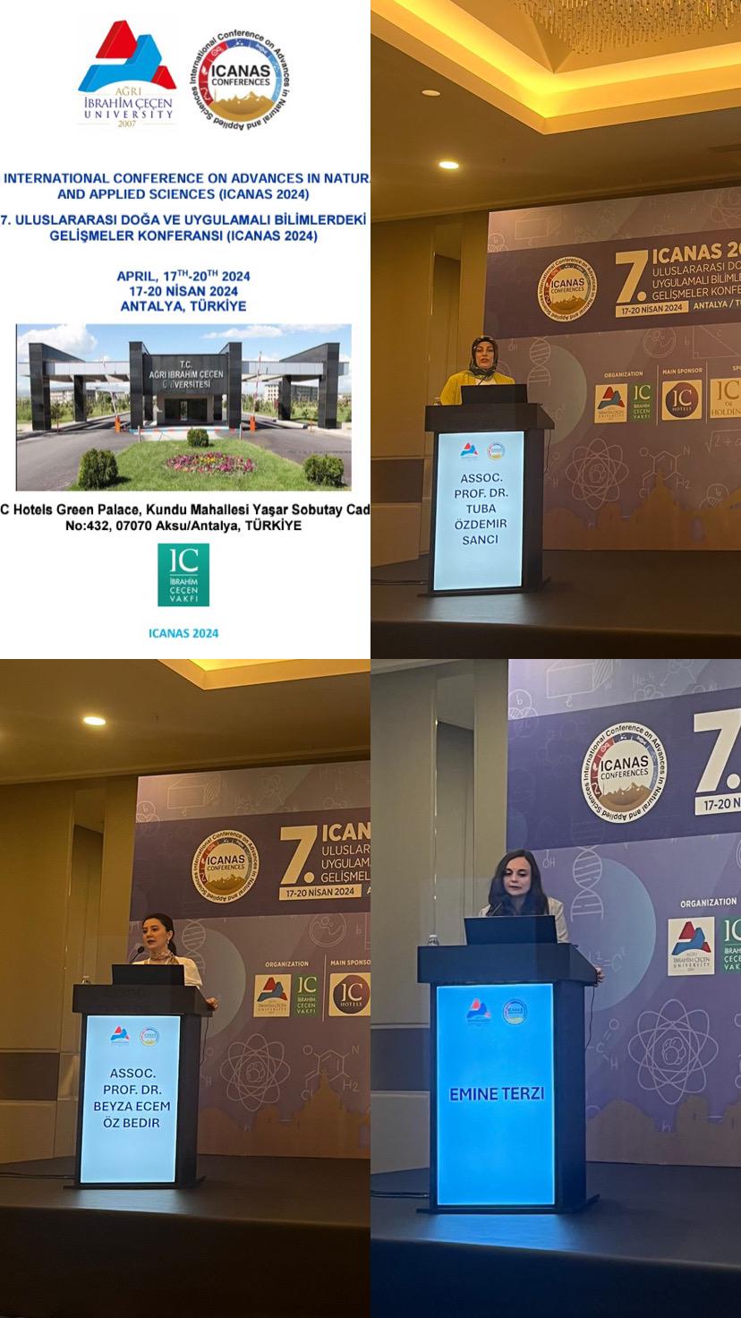 Öğretim Üyelerimiz ICANAS2024’te Sunumlarını Başarıyla Gerçekleştirdiler