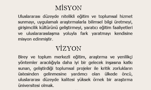 Mizyon ve Vizyonumuz