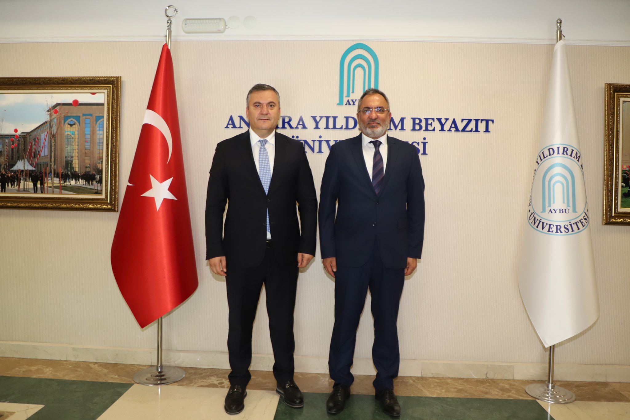 Çubuk Belediye Başkanı Av. Baki DEMİRBAŞ'tan Rektörümüze Ziyaret