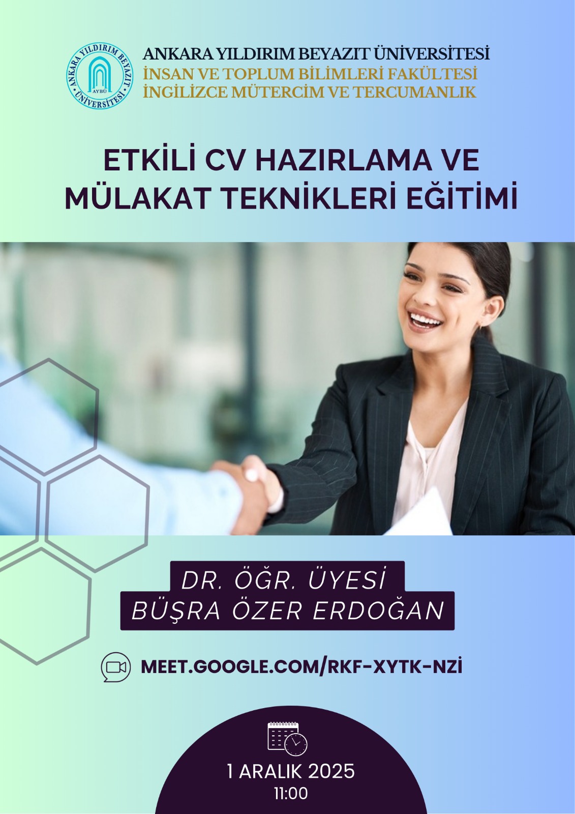 Etkili CV Hazırlama ve Mülakat Teknikleri Eğitimi